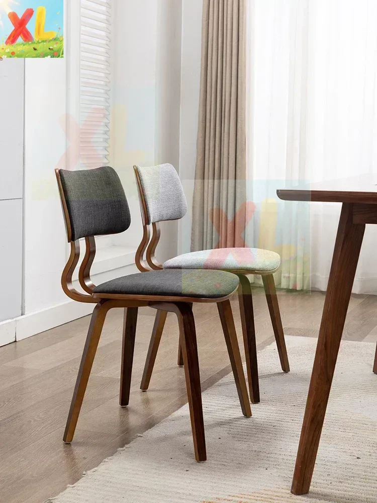 

Nordic Dining Chairs Kitchen Furniture Dining Chair Wooden Home simple Solid Wood Modern Minimalist Luxury Chair Backrest Chair