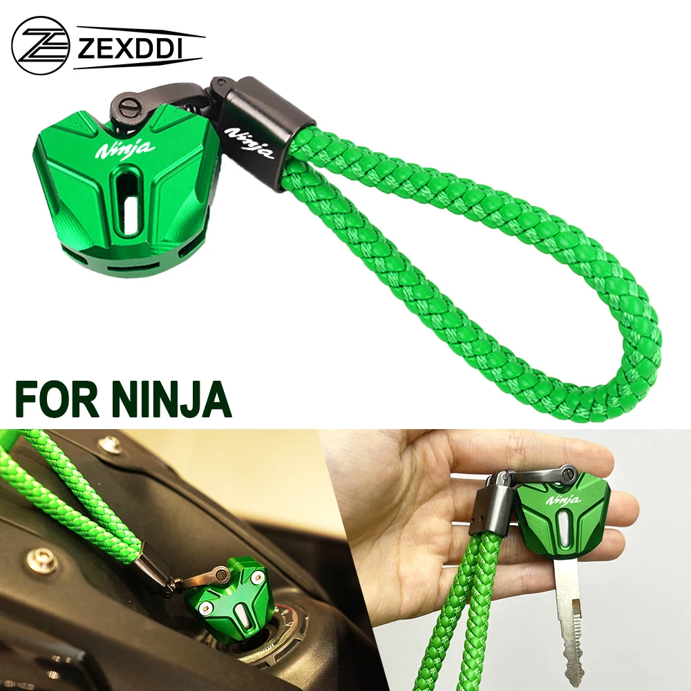 For kawasaki ninja 400 500 650 Ninja 250 r 300 1000SX ninja ZX6R ZX10R Motorcycle KeyCase KeyChain Key Cover ring accessories