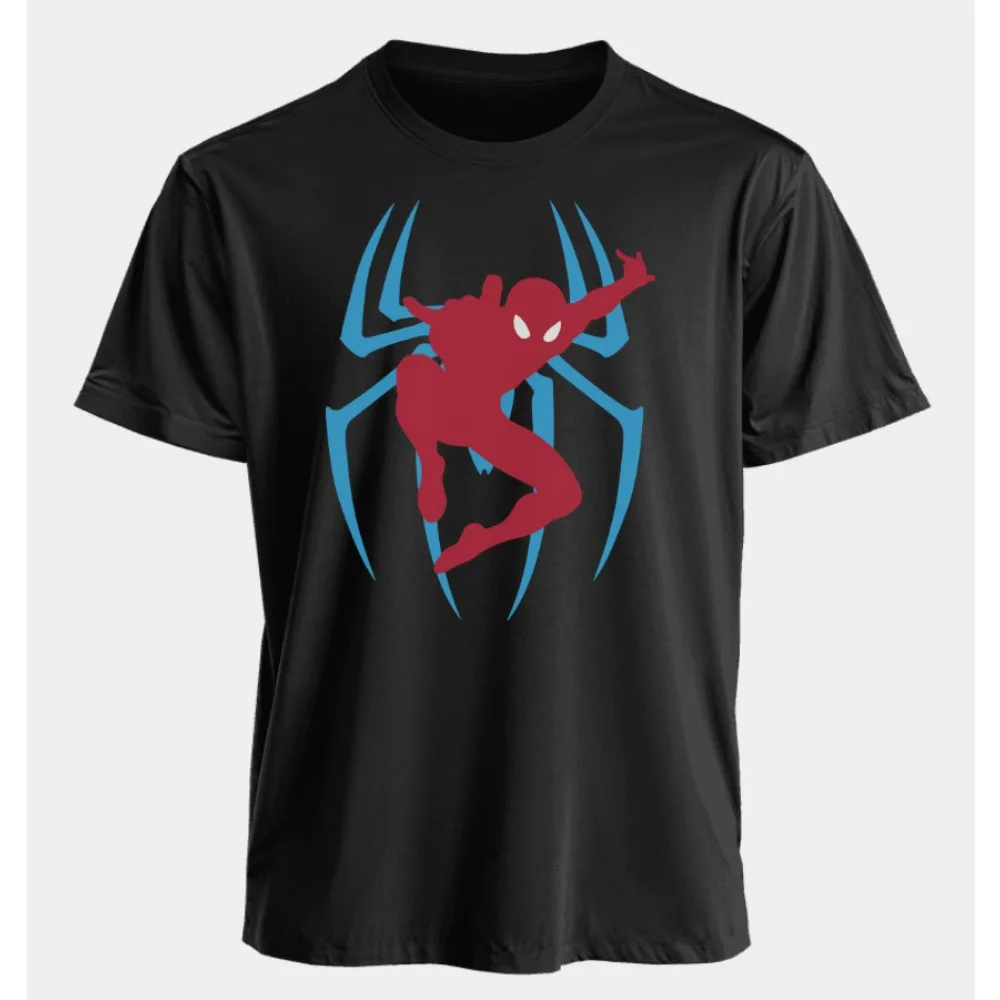 تي شيرت مارفل للرجال والنساء سبايدر مان صيفي أمريكي للربيع والخريف جديد كبير الحجم موضة هاراجوكو بأكمام قصيرة