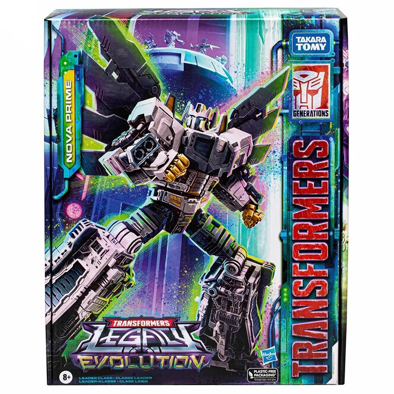 Hasbro Transformers Legacy Evolution Nova Prime Leader Class Anime Original Action Figure Model Toy Birthday Gift Collection