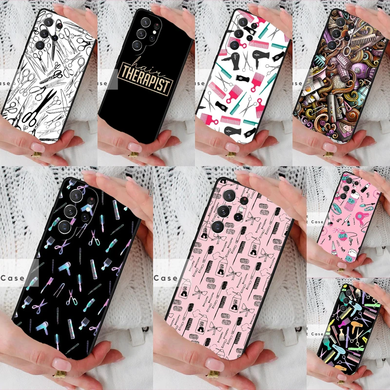 Hair Stylist Hairdresser Phone Cover Case for Samsung Galaxy S26 Ultra S20 FE Note 10 S24 S23 S21 S25 Plus S22