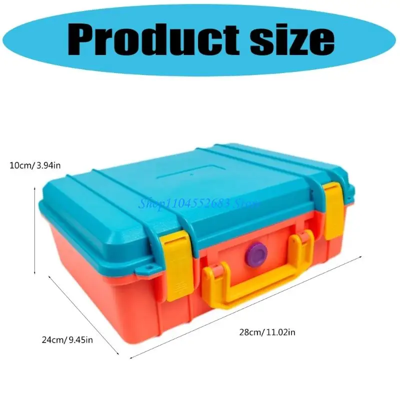 Y6GD Stackable Tool Case With Ergonomic Handle Waterproof Construction Multiple Color
