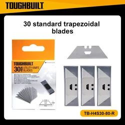 TOUGHBUILT TB-H4S30-80/TB-H4S-5/ 30-pack Utility Knife Blades Cowhorn Blades Trapezoidal Blades TB-H4N-5