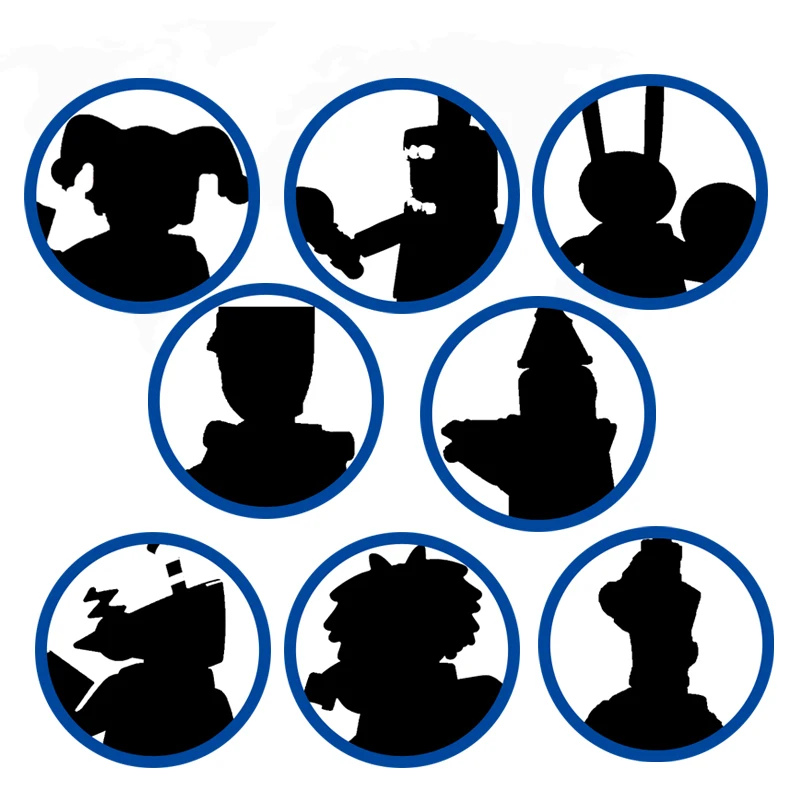 RT046 RT047 RT048 RT049 RT050 RT051 RT052 RT053 HOT Charakter-Mini-Figuren zum Zusammenbauen, Lernspielzeug für Kinder