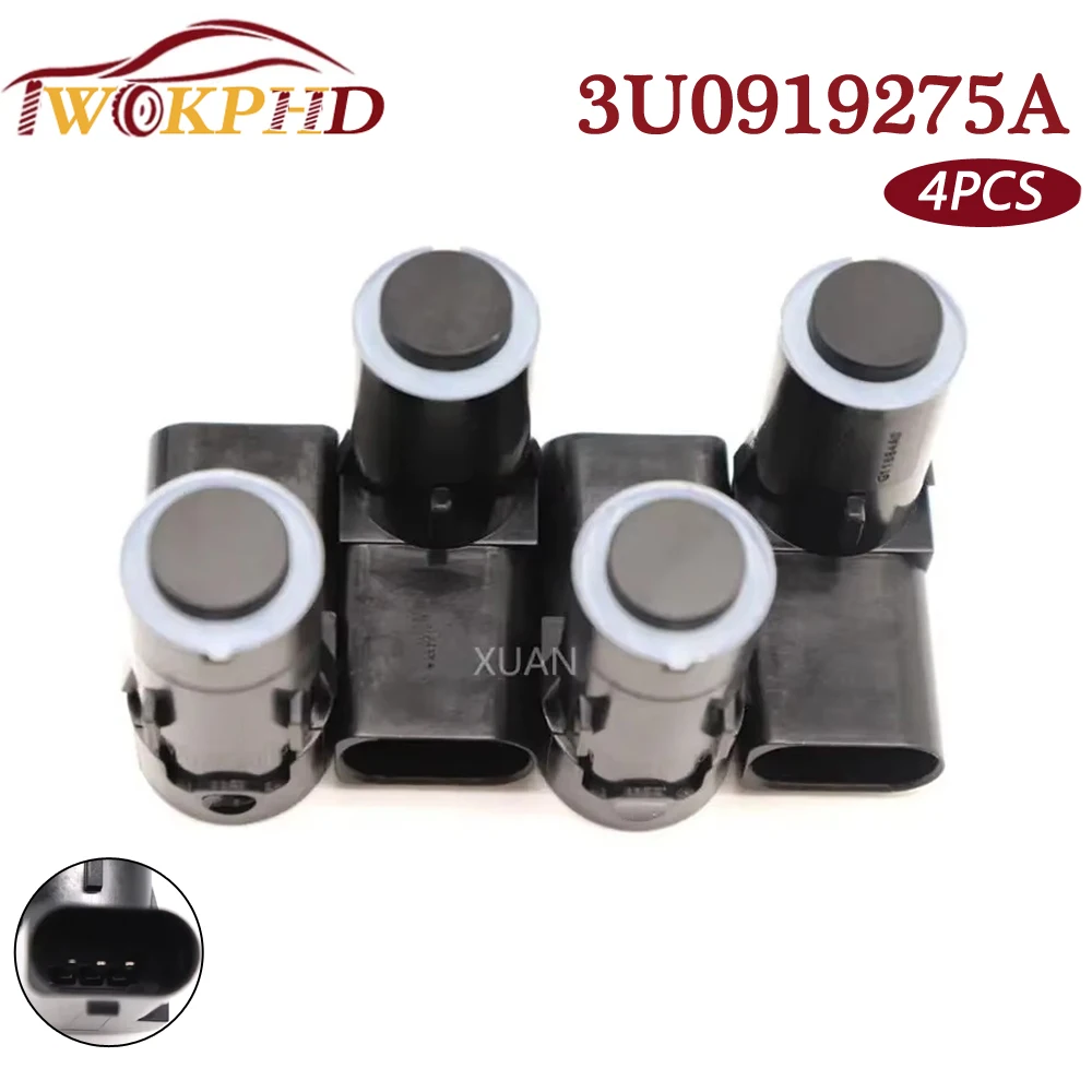 NEW 4pcs Car PDC Parking Distance Control Sensor 3U0919275A For Volkswagen Skoda Superb 2001-2008 3U0919275B High Quality