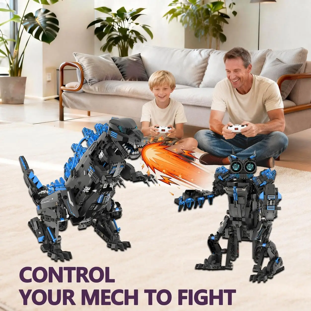 5-in-1 Transformable STEM Robot Dinosaur Building Kit – Programmable DIY Robotics Set – App & Remote Controlled – Educational Coding Toy for Kids Ages 8+