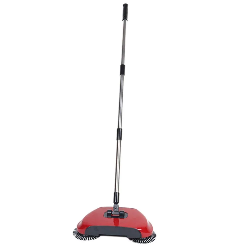 Household Hand Sweeping Machine Without Electricity 360 Degree Rotating,Automatic Cleaning Push Sweeper Broom Dustpan Trash Bin