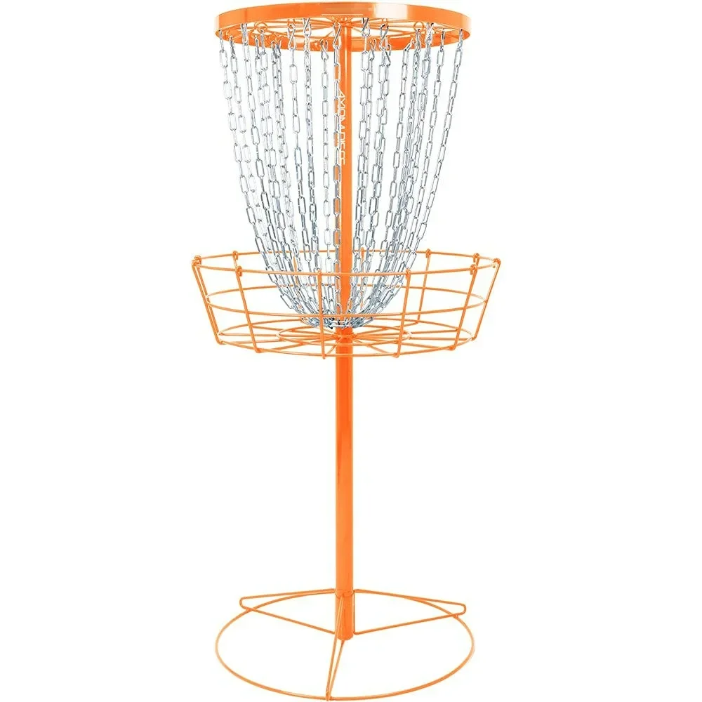 

Golf professional throwing Frisbee rack, easy installation
