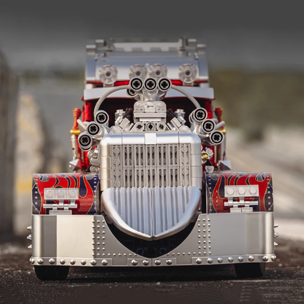 Technologia Mechaniczna Superwóz Klocki Model Edukacyjny Puzzle Zabawka do Składania Pojazd Prezent do Kolekcji i Ekspozycji