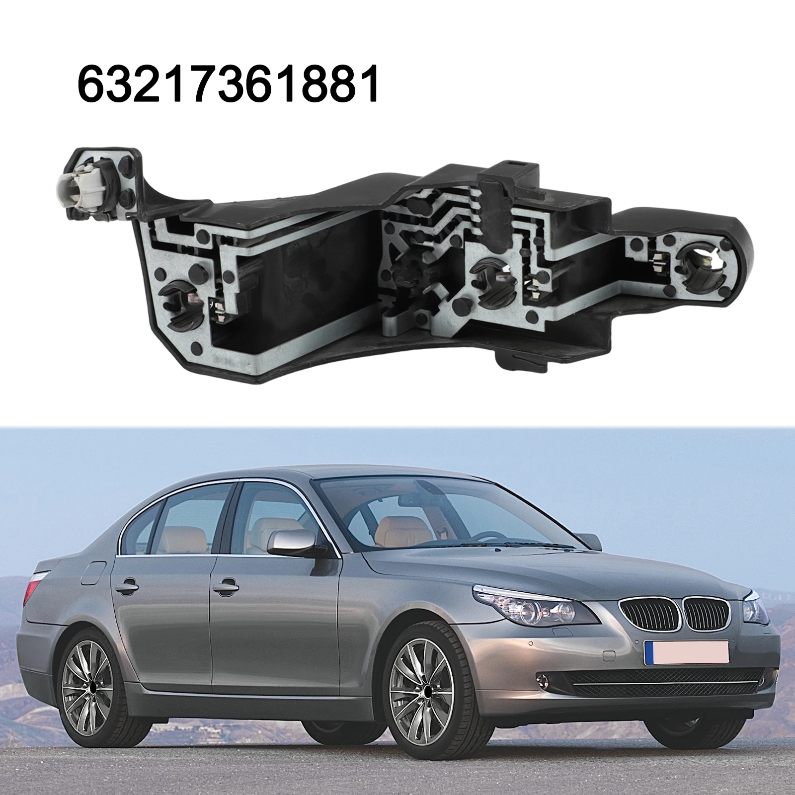 Rear Left Light Socket Panel For BMW For E60 For LCI 2007-2010 SALOON 63217361881 ABS Plastic Tail Lamp Bulb Holder Base Repair