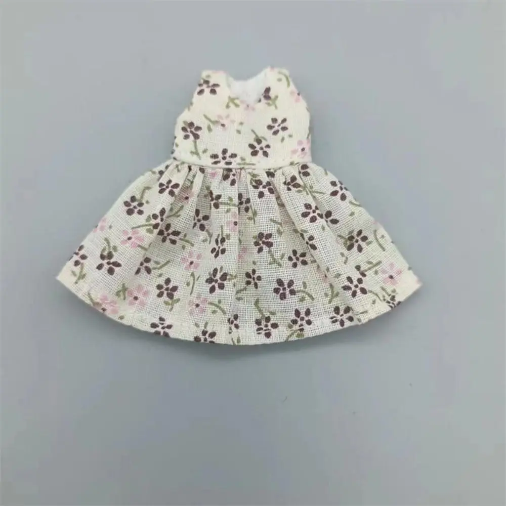High Quality Handmade Printed Dresses Fashion Accessories Doll Clothes Skirt 11 Styles Dolls Tops For 1/11 OB11 Dolls/1/12 BJD view 3