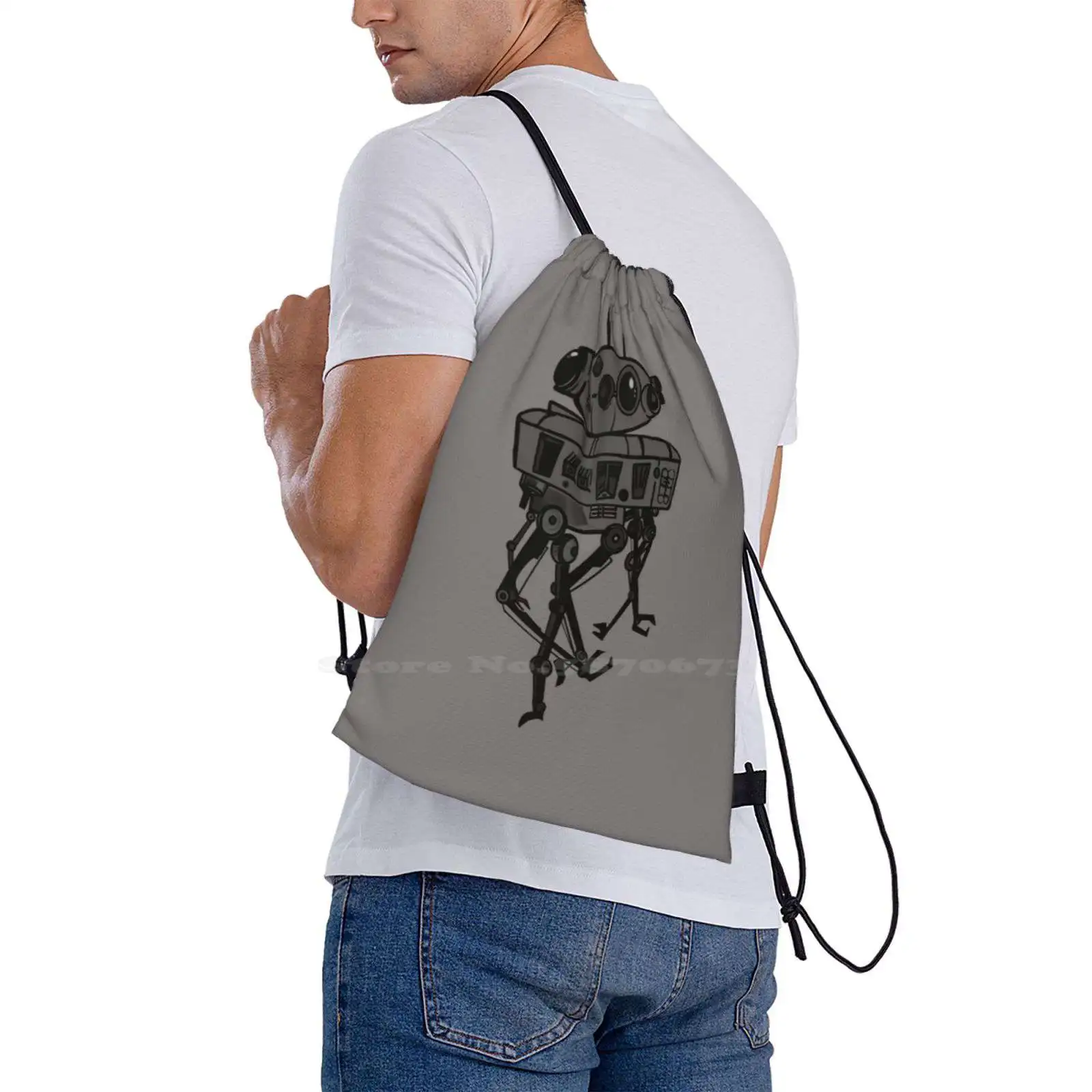 Naughty Ice Planet Spybot Hot Sale Schoolbag Backpack Fashion Bags Droid Afrospacequeen Afro Space Queen Probe Sci Fi Galaxy image 6