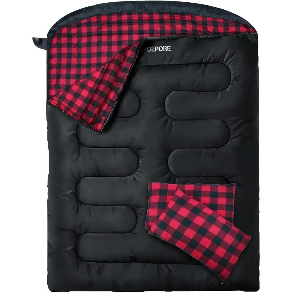 

XXL Double Sleeping Bag for Two, Ideal for Camping and Cold Weather