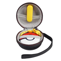 Organizer portatile protettivo antiurto con guscio rigido con cinturino, piccola custodia circolare per Pokemon GO Plus Plus