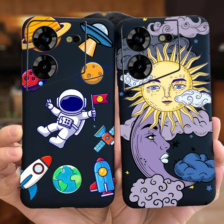 For Tecno Pova 5 LH7n Case Phone Cover Ultra Thin Soft TPU Silicone Coque Shell For Tecno Pova5 With Stylish Cartoon Printed Bag
