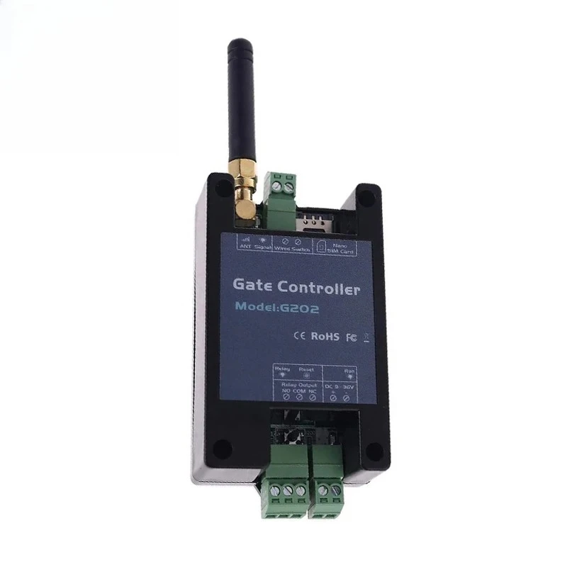 New G202 GSM Gate Opener Relay Switch 2G Remote Control 200 User Door Access Wireless Door Opener Free Call 850/900/1800/1900MHz