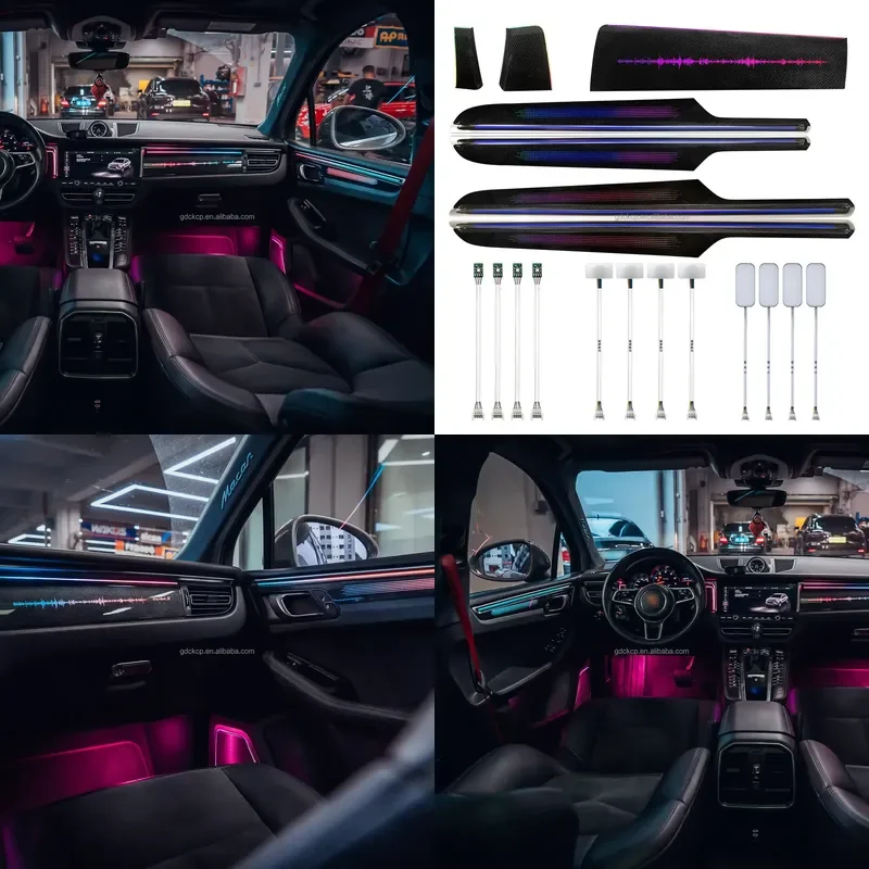 high quality Dynamic Symphony Ambient Light Kit For 2018-2023 Porsche Macan Car Interior Light RGB Atmosphere Lamp LED