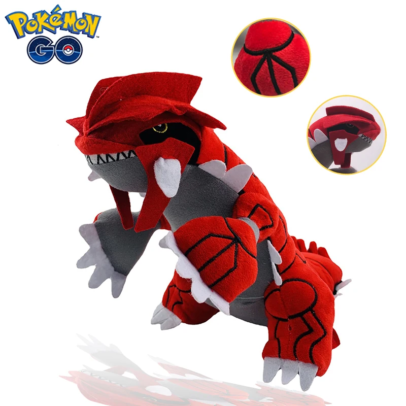 30cm Pokemon Stuffed Anime Groudon Plush Toy Kawaii Cartoon&Cute Soft Cotton Doll Sofa Pillow Boy Birthday Gifts Girl Room Decor