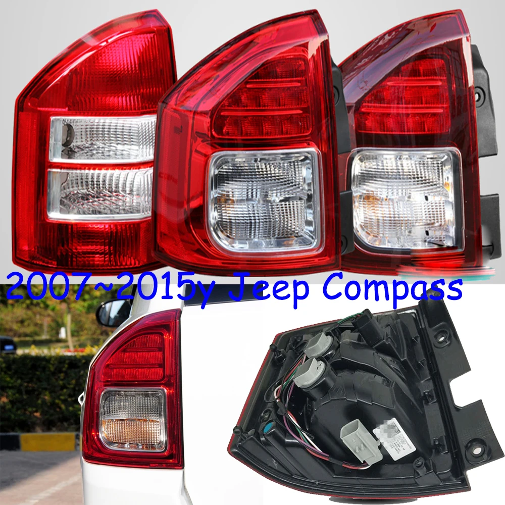 1pcs car bumper tail light for Jeep compass taillight Taillamp 2007~2015y car accessories for Jeep compass fog lamp