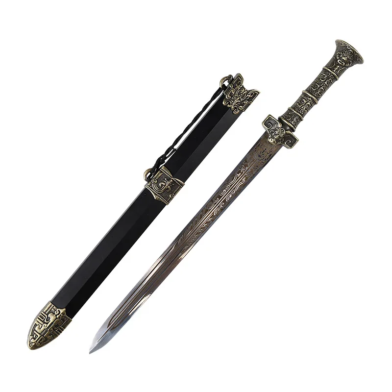 45cm/17.72in Medieval Sword Samurai Model Props Short Cosplay Anime Peripherals With Sheath Display Ornaments Gifts Outdoor Toys
