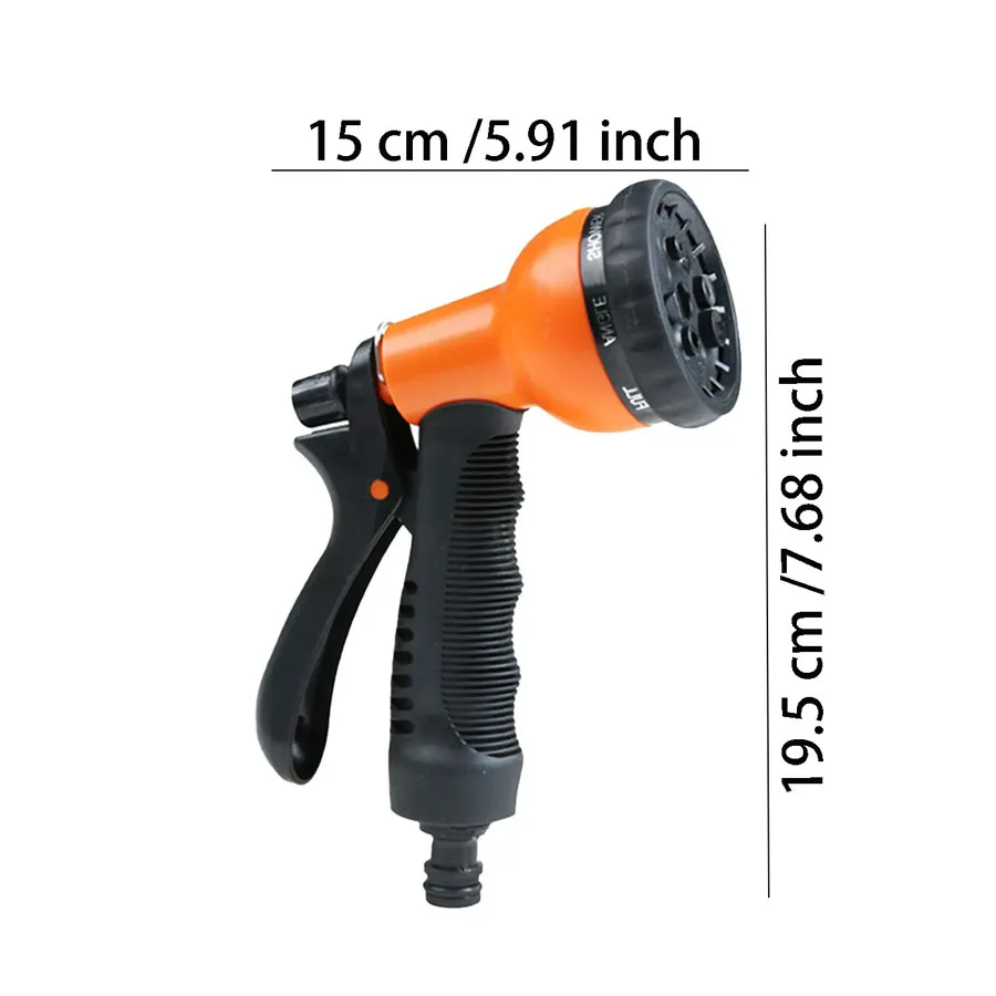 High Pressure Expandable Garden Hose 8 Modes Spray Gun Brass Connector Car Wash Watering Kit
