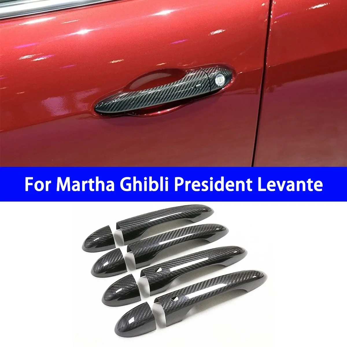 Suitable for Maserati Ghibli President Levante Dry Carbon Fiber Door Handle/handle/hand Grip