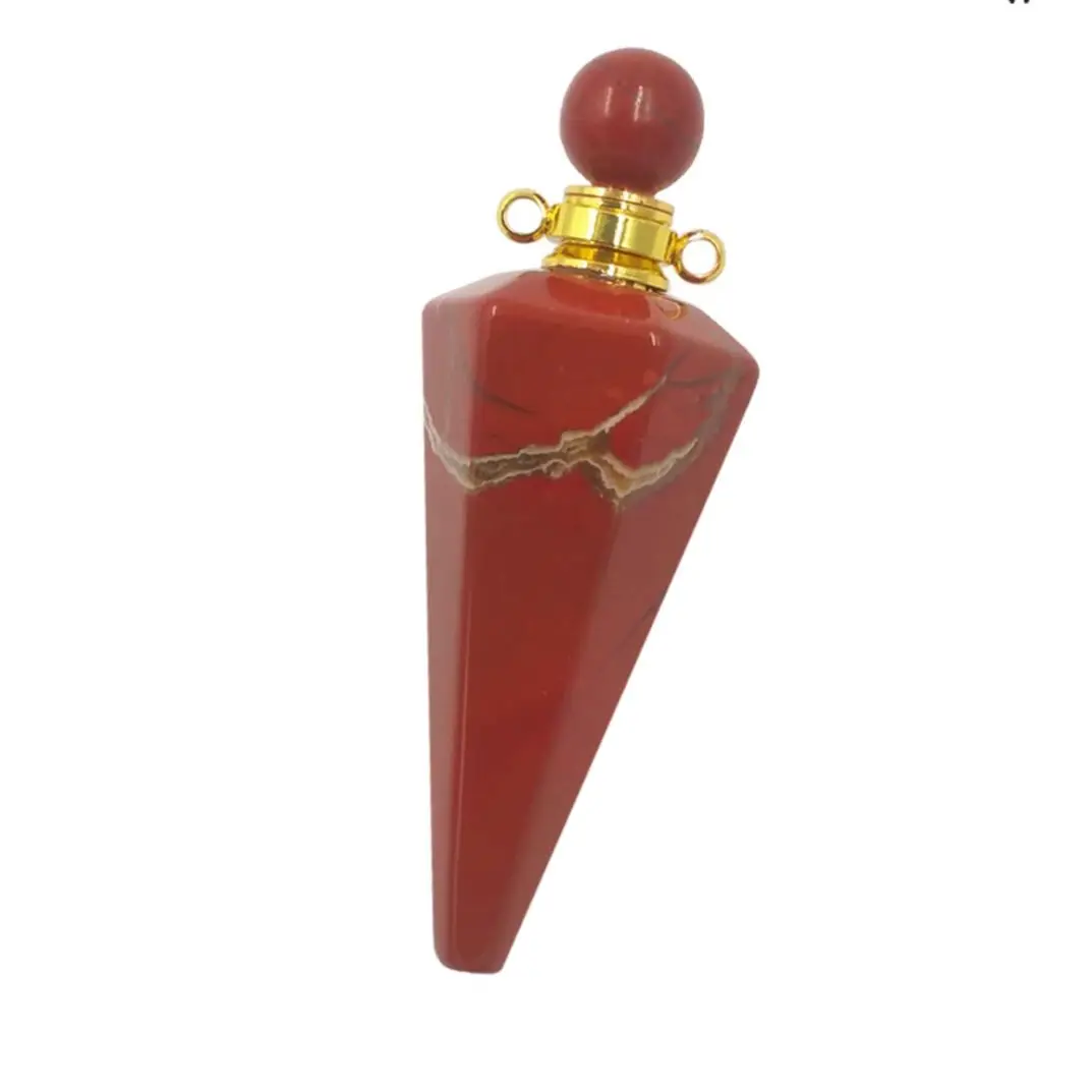 

WT-P1842 WKT 2025 NEW Sale Retro Perfume Bottle Gemstone Pendant Nice Style 18k Gold-Plate Jewelry Making