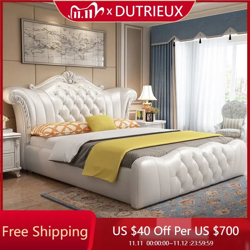 

Белая гостиничная кровать, креативное украшение, облако, итальянская мода, удобная эргономичная кровать, профессиональная кровать Camas De Casal, домашний декор