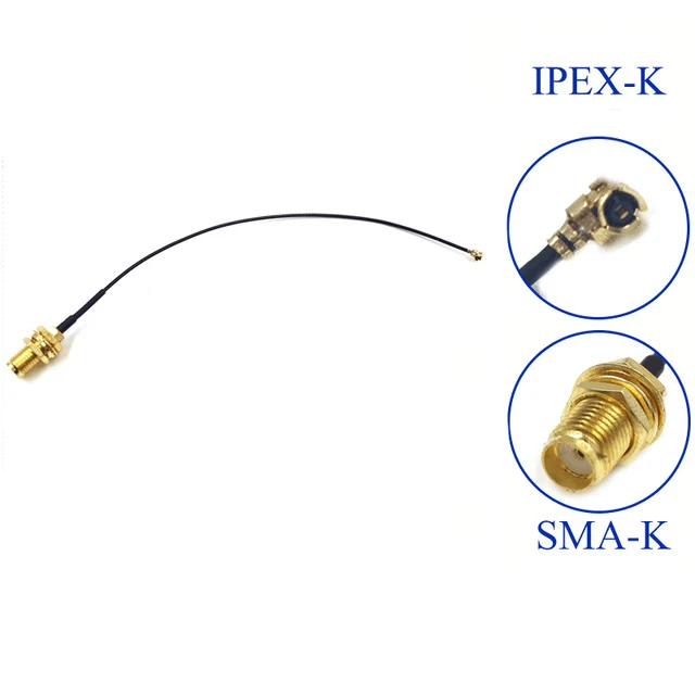 SMA-デュアルバンドアンテナセット,6dbi,2.4ghz,5ghz,wifi,1x15cm,u.fl,ipx to SMA-KY,ケーブルルーター,スティックのり