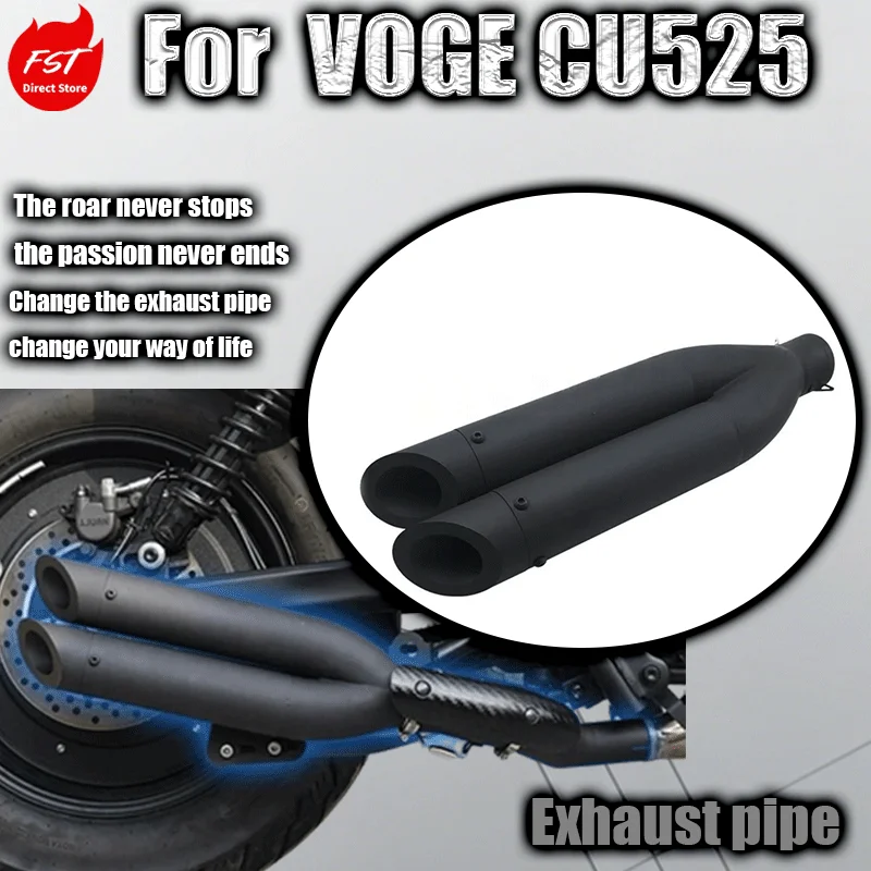 

For VOGE CU525 special accessories for modifying one out of two VH exhaust pipes in the middle/rear section of the sound wave
