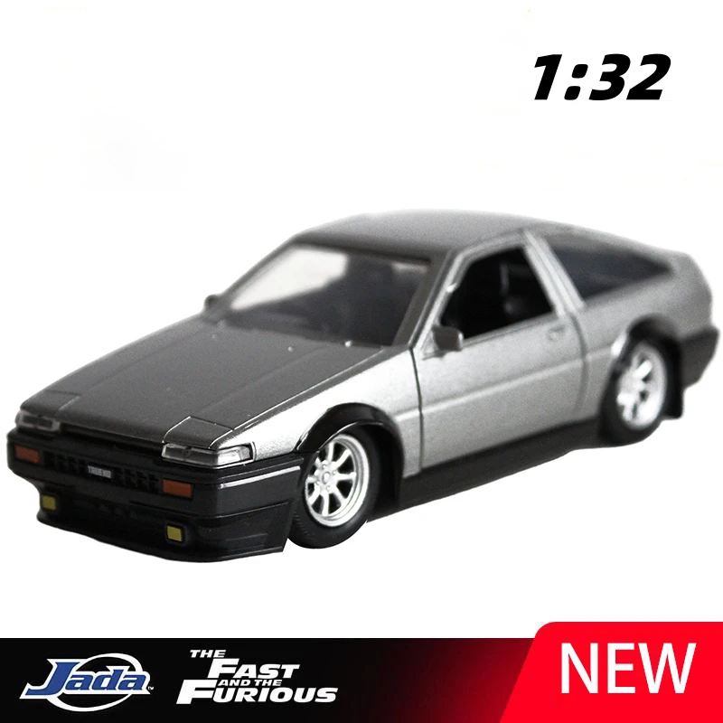 

JADA 1:32 Initial D TRUENO AE86 1986, легкосплавный автомобиль, литье под давлением и игрушечный транспорт, модель автомобиля, миниатюрная масштабная модель автомобиля для детей