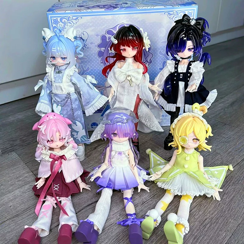 Minty 1/8 BJD Action Figure Ocean Gemstone Series Modello articolato Giocattolo da collezione Scatola cieca Regalo di Natale Alla moda da collezione