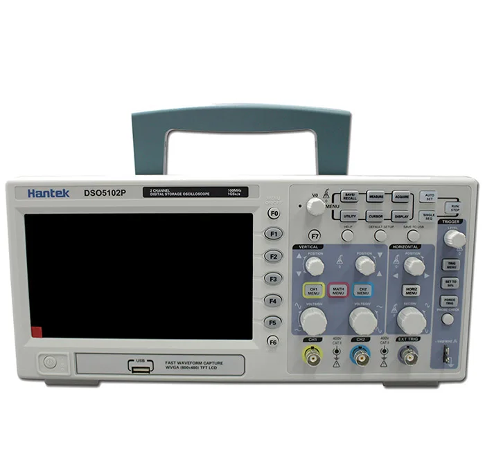 Hantek DSO5102P Digital Oscilloscope 100MHz 2 Channels 1GSa/s Real Time Sample Rate USB  Osciloscopio