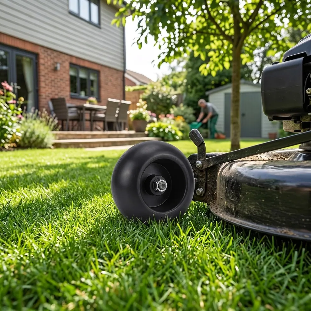 Tidy PA Lawn Mower Deck Wheels Black Durable Deck Support Wheels Bolt On Kit Riding Mower Repair