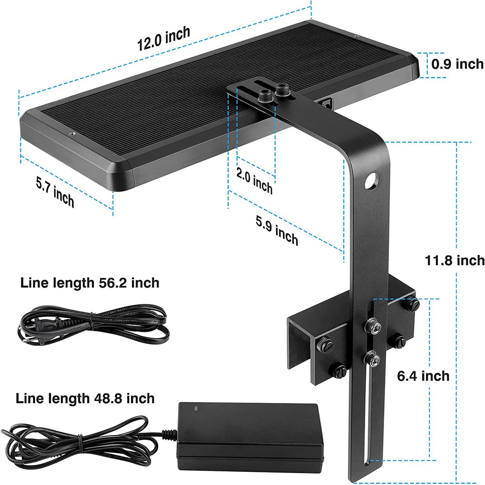 APP Bluetooth Control Fish Tank Light Dimmable Full Spectrum Led Aquarium Waterproof Algae Coral Lamp Fishbowl Bracket Lights