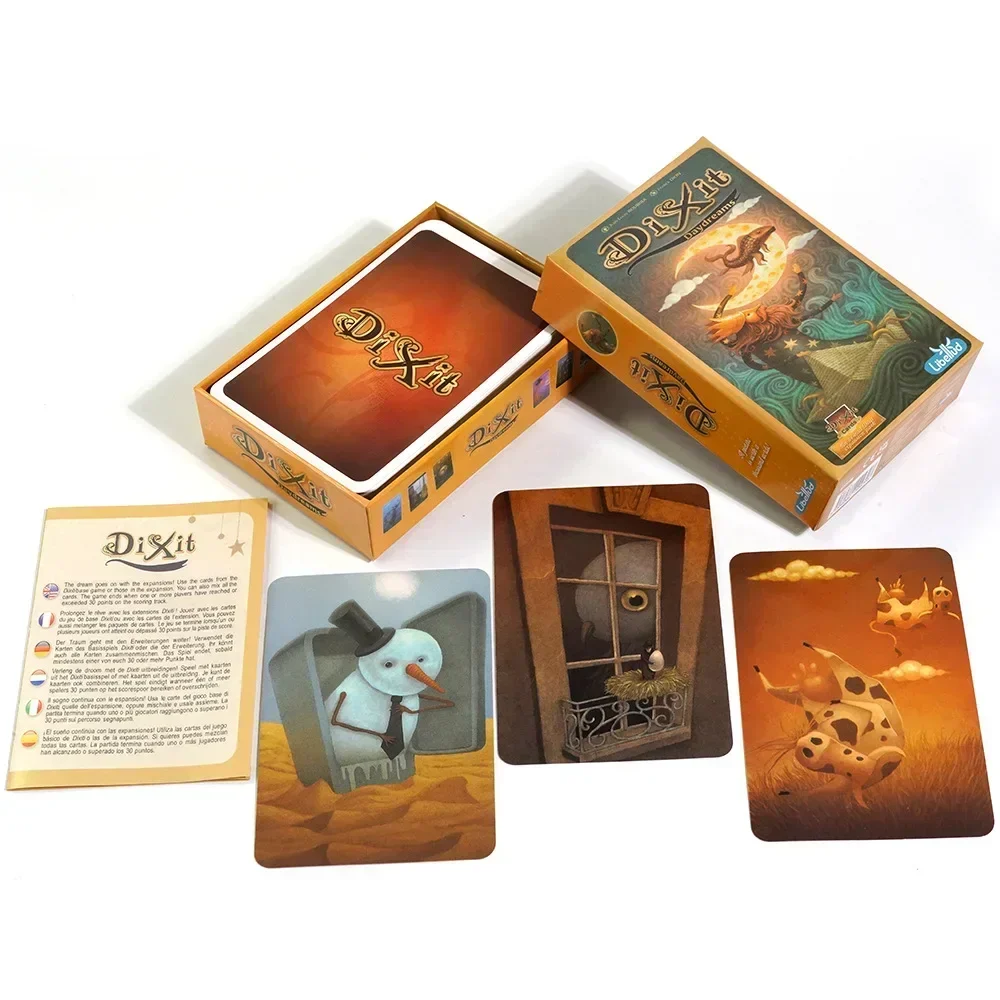 Dixit odyssey English Edition Strategic Strategy Board Game Playmat Family Gathering Party Friend Playing Cards Collection Toy ﻿