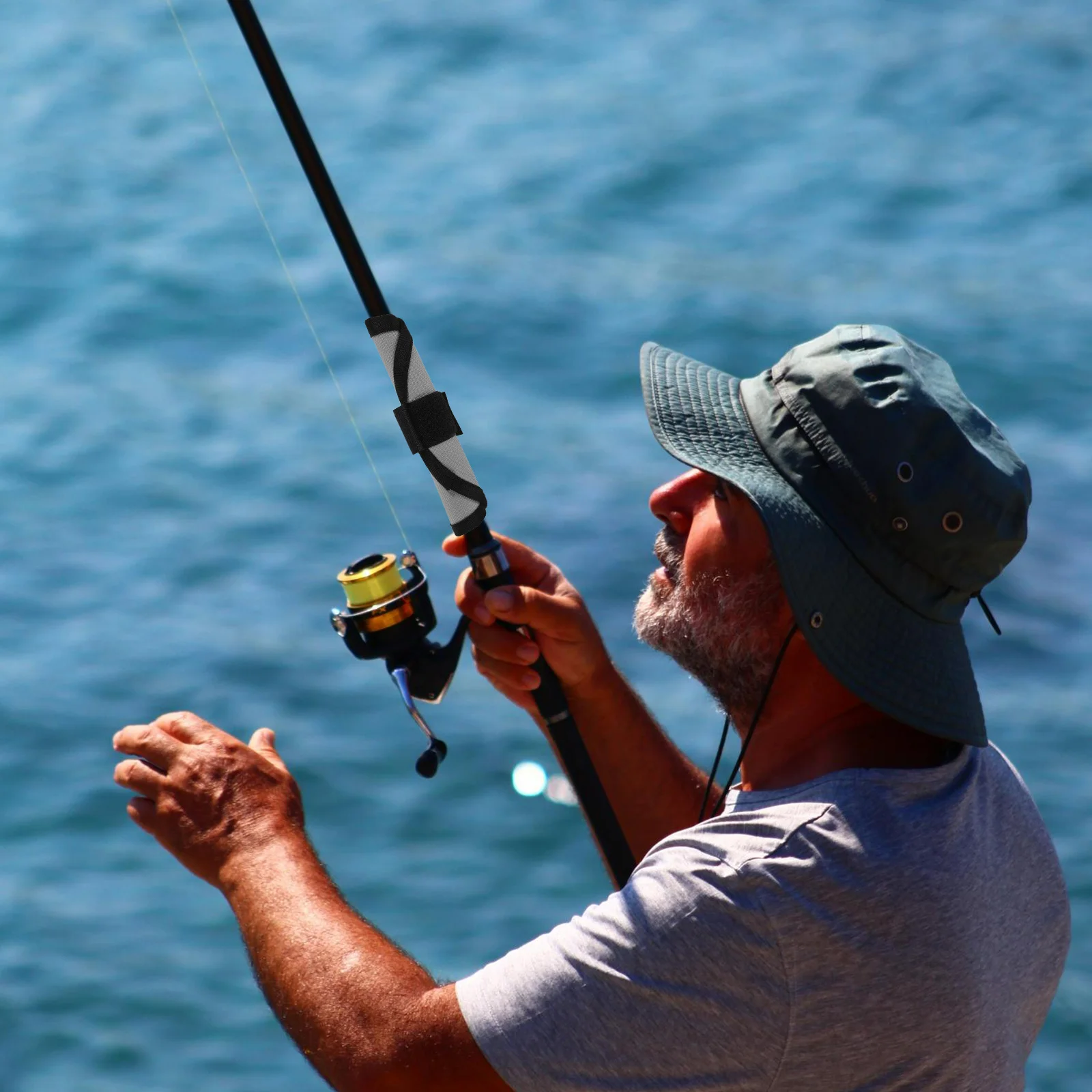6 قطع من غطاء طُعم الصيد من النايلون يلتف حماية الطعم المقاوم للماء، أغطية أمان محمولة لحماية الصيد في الهواء الطلق