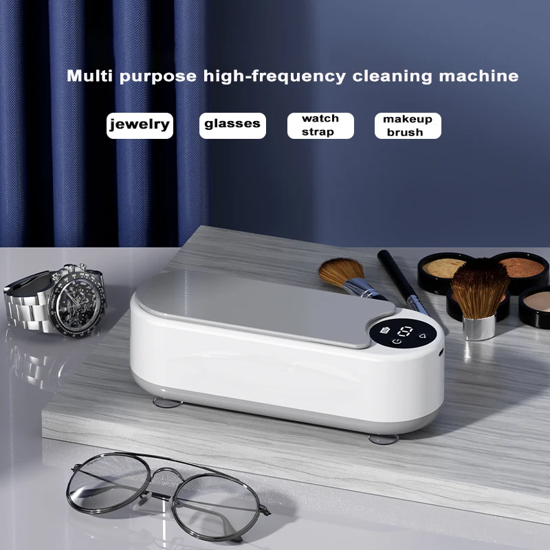 Multi Purpose Vibration Cleaner Can Clean Glasses/Jewelry/Watch Straps/Braces/Makeup Brushes, Etc