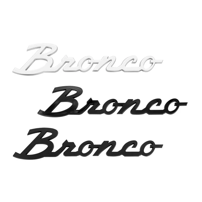 Car Decor 3D ABS Sticker Letter Emblem Rear Trunk Badge Car Styling For Ford Bronco Logo Sprot 2021 2022 2023 Auto Accessories