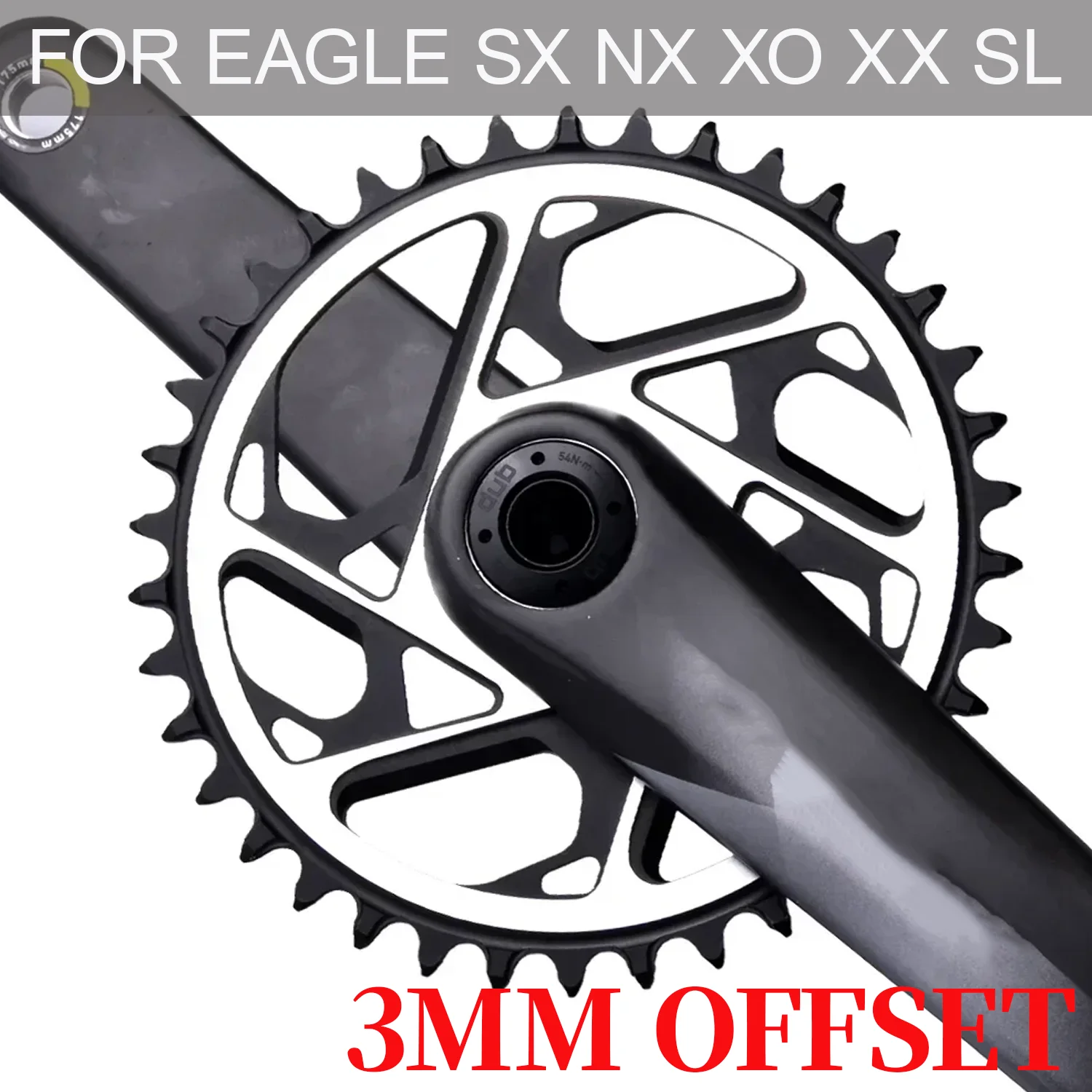 

8 Bolt 3mm Offset Direct Mount Chainring Narrow Wide 34 36 38 40 Tooth Crown For Sram Sx Nx Xo Xx Sl 10v 11v 12v Mtb Sprockets