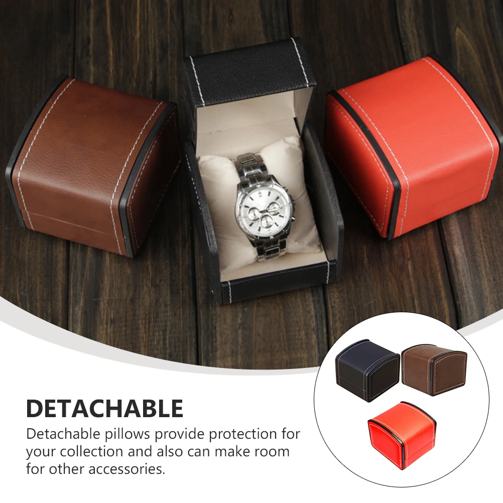 

3 Pcs Watch Box Jewelry Case Gift Container Display Storage Boxes