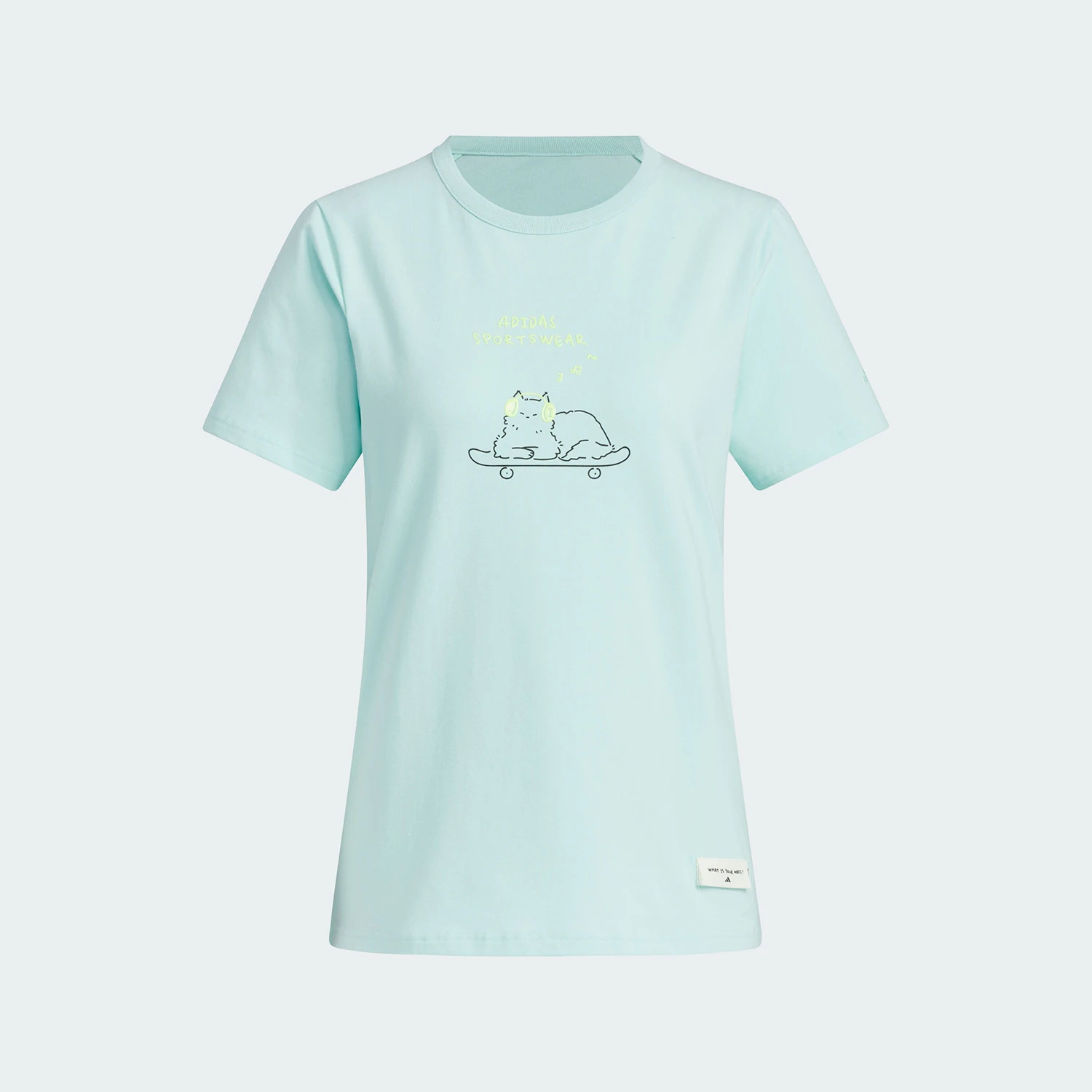 تي شيرت Adidas أصلي W GFX Z TEE للسيدات برقبة دائرية بسيط وأكمام قصيرة JN6661 #4