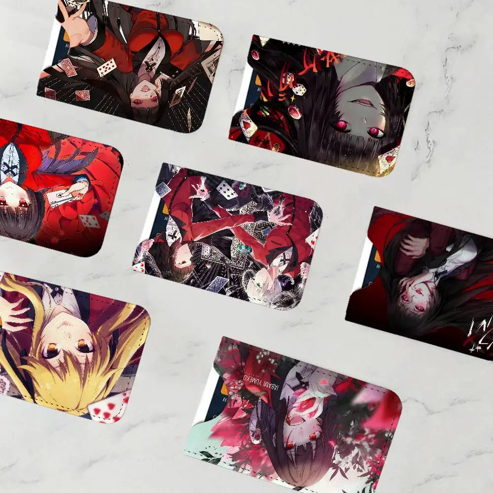 Japanese Manga Kakegurui Credit ID Business Card Holder, Practical Pocket Gift for Outdoor Driving & Daily Use