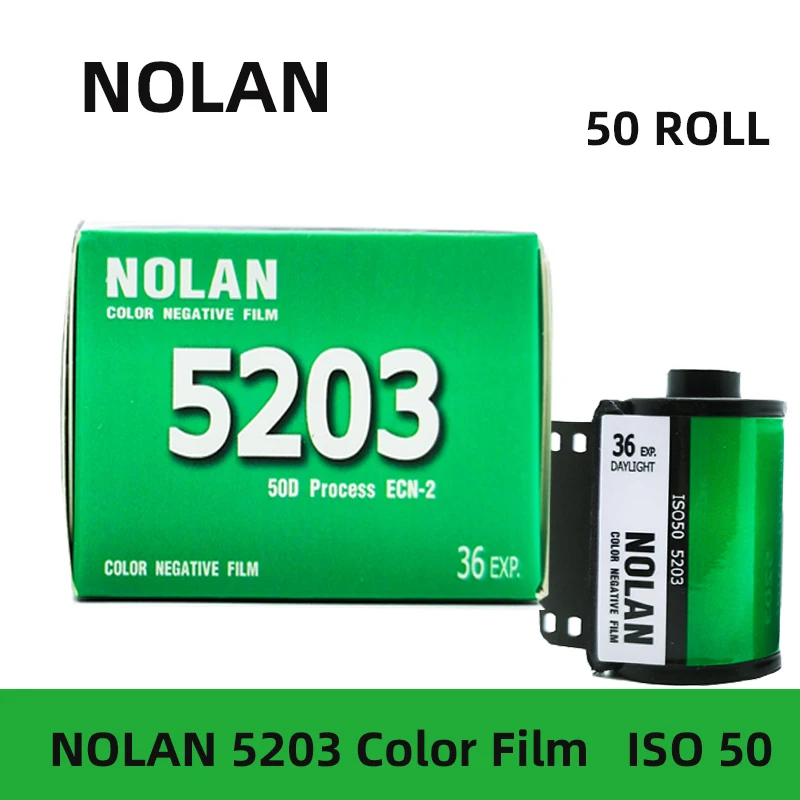 

NEW 50 Roll Nolan 5203 135 Color Film Roll Negative Film ECN2 Processing Iso 50 36EXP/Roll