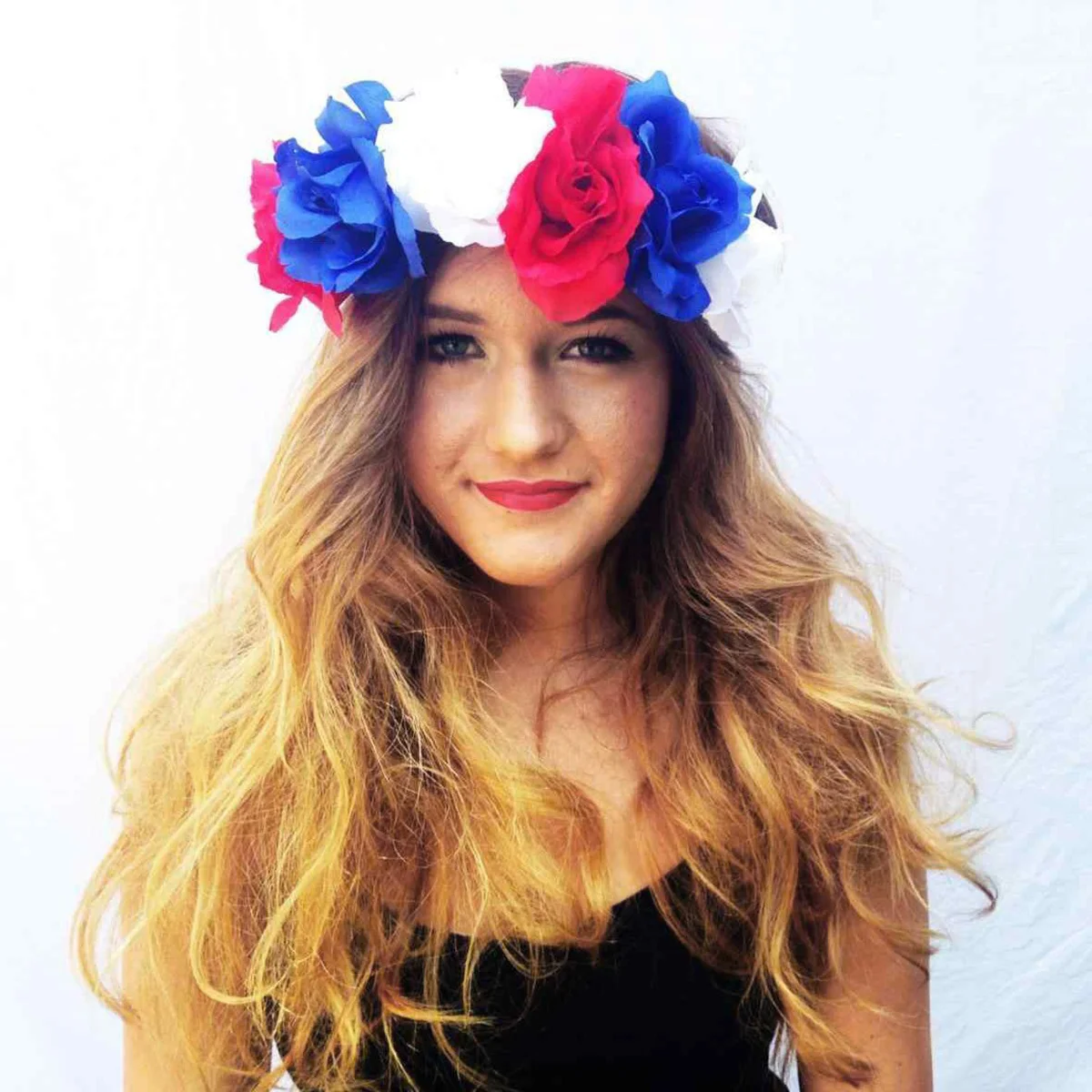 

Artificial Flower Headdress Bands Halloween Hair Accessory Headband Adult Tiara