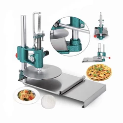 Máquina de prensado de masa de Pizza, prensa de aplanamiento Manual de 20cm, laminadora de rodillos de masa, prensadora Chapati, prensadora de pastelería