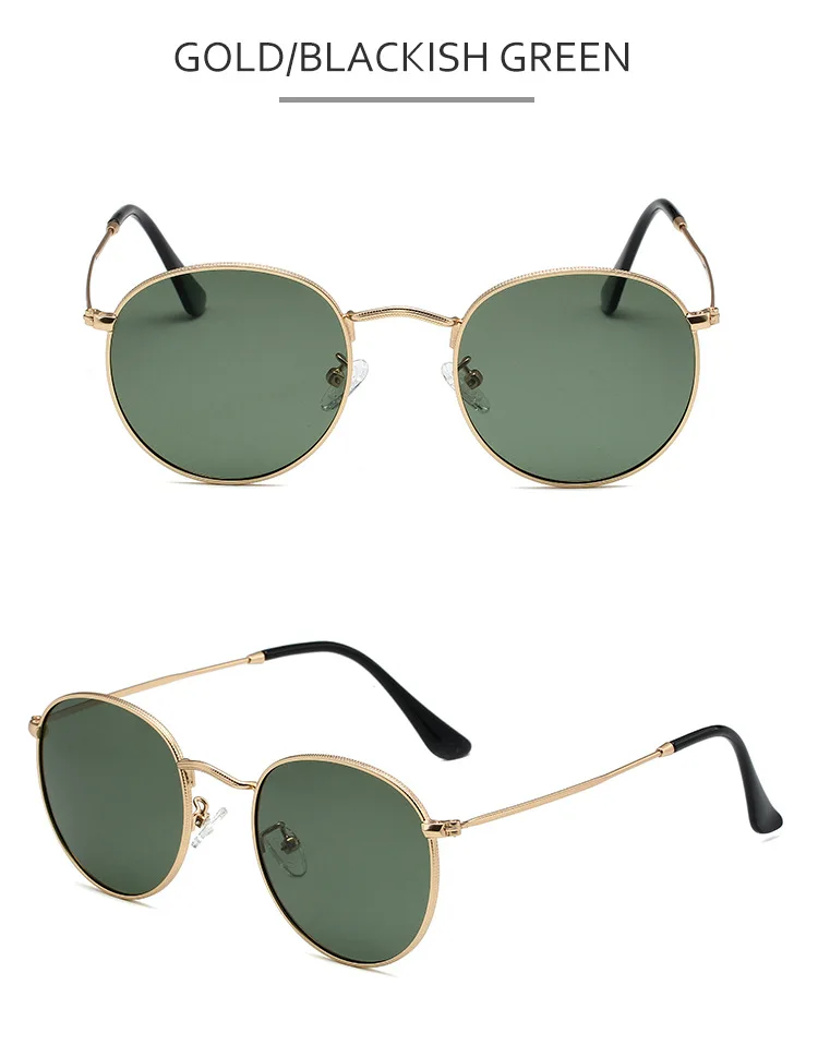 Klassische polarisierte Sonnenbrille Designer Luxusmarke runde Sonnenbrille für Männer Frauen 2024 Retro Sonnenbrille männliche Vintage-Farben – Detail 7