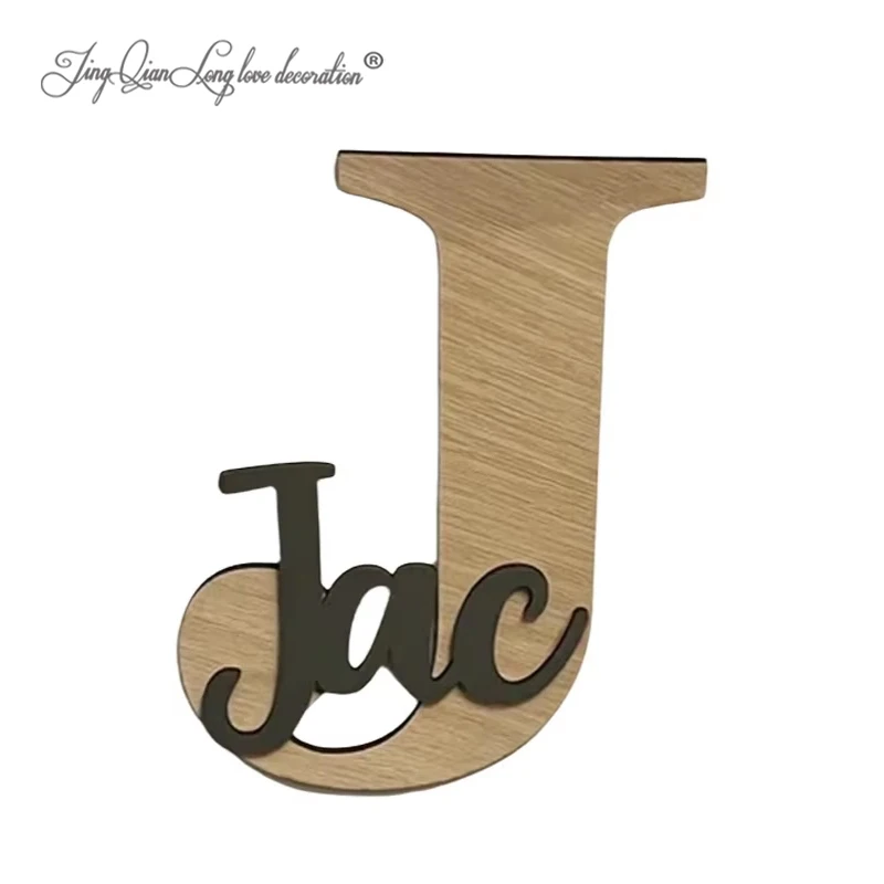 Custom Personalised Painted Wooden Letter Sign with Name
