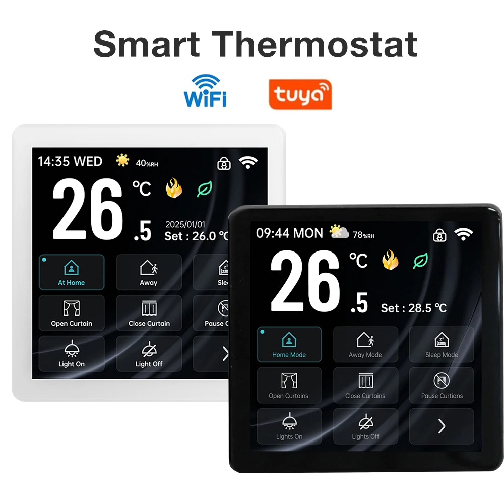 WIFI Smart Scene Thermostat Touch Screen Temperature Controller Water Gas Boiler Electric Heating Temp Regulator for Home Office