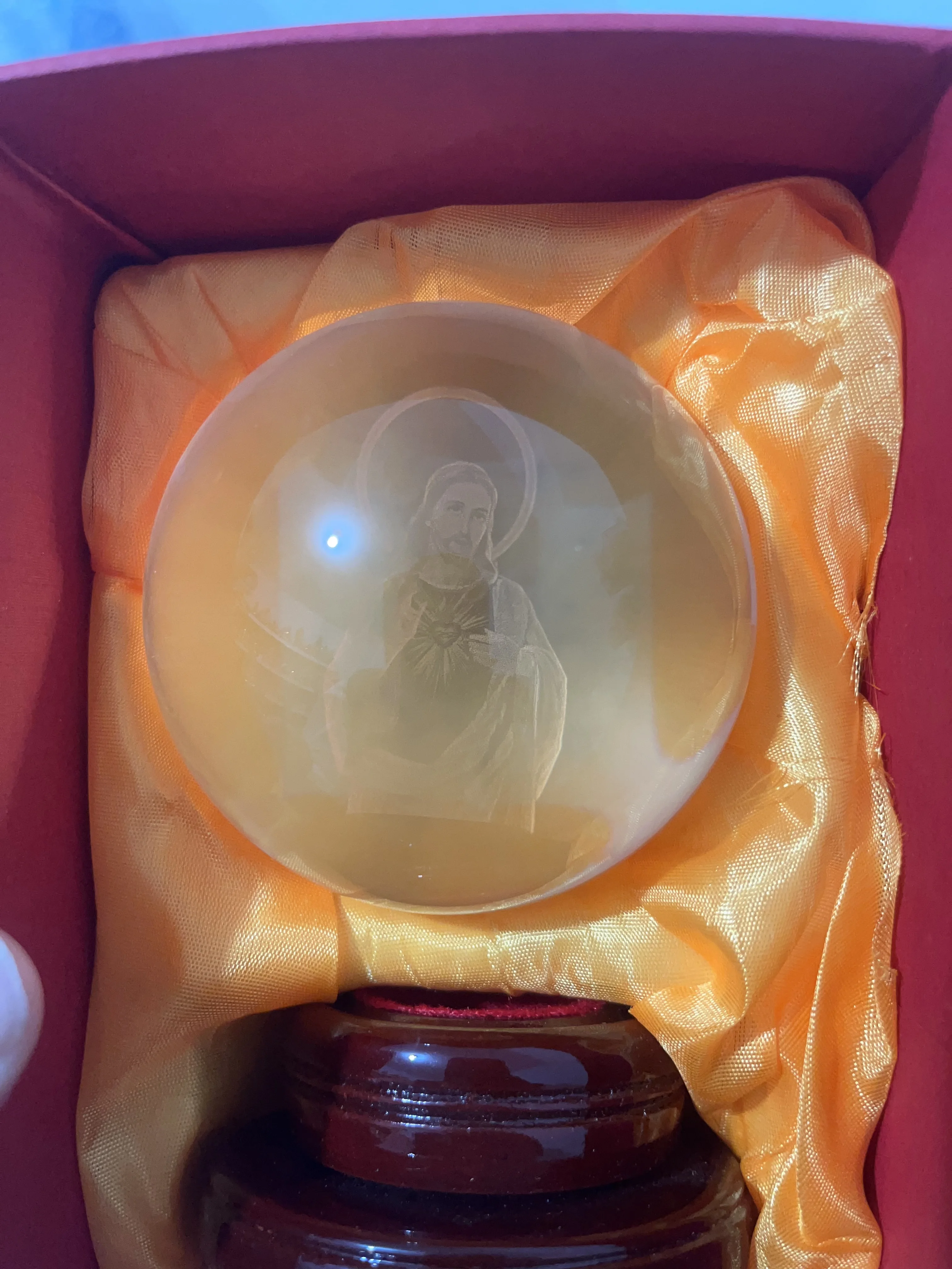 Christian Catholicism Sacred token Crystal Jesus Christ saint decoration Christian relics Pray for blessing FREE SHIPPING